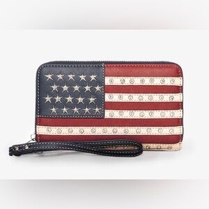 Montana West American Flag wristlet- NWT